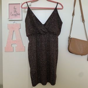 Gold Sparkle Mini Dress